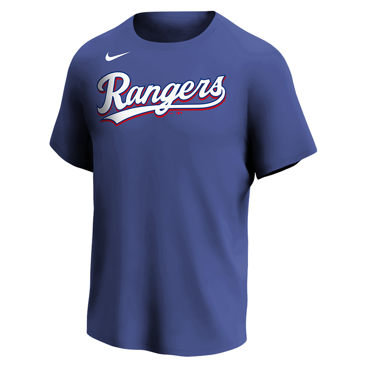 Rangers MLB Adult League Team Jerseys - Official Nike MLB Wordmark Poly Tees - NY234 Rangers MLB Adult League Team Jerseys - Official Nike MLB Wordmark Poly Tees - NY234